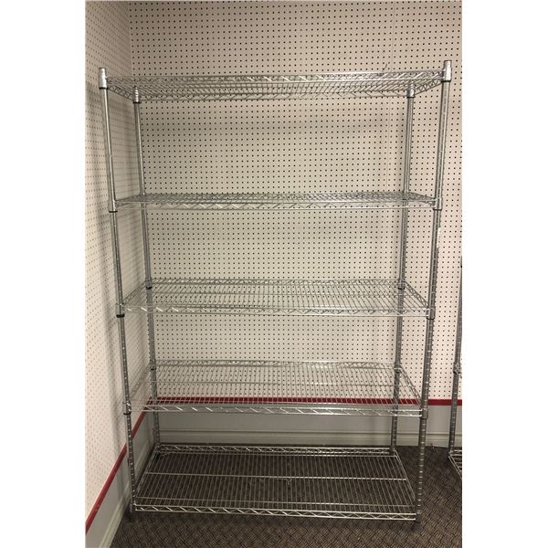 5-Tier metal shelf (approx. 47 1/2"x 18" x 6ft)