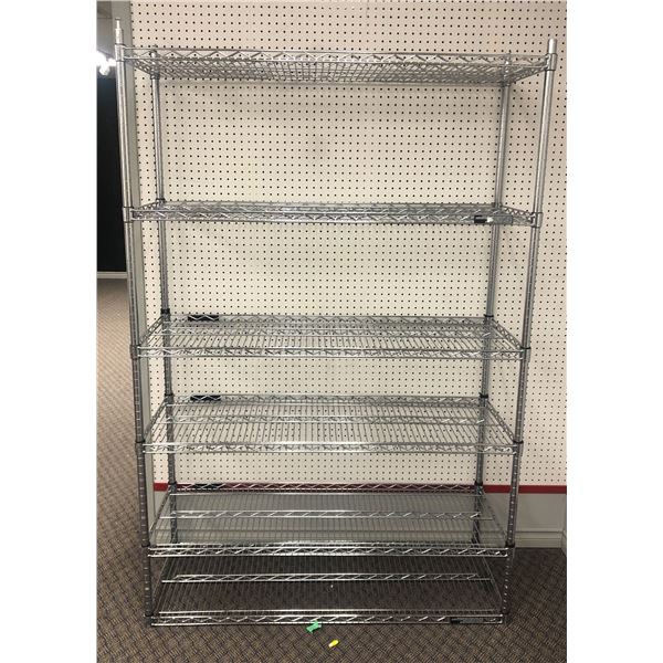 6-Tier metal shelf (approx. 47 1/2"x 18" x 6ft)