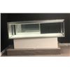 Image 2 : Modern glass display cabinet w/ white wooden base (lights not tested & scratches, approx. w/ base 5f