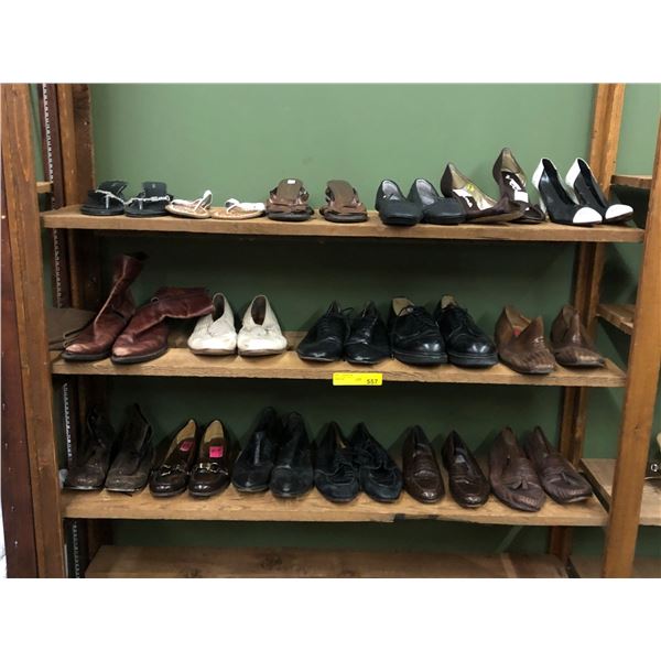 Group of 17 pair of shoes - misc. sizes