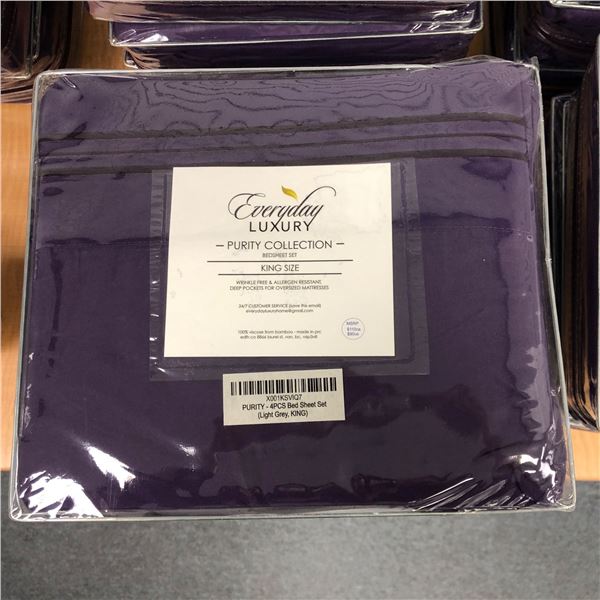 NEW Everyday Luxury - Group of 3 bedsheet set Purity Collection (4pcs King Size each)