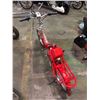 Image 1 : Small red electric bike (with key - not tested)