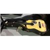 Image 1 : Harmony acoustic classic guitar w/hard case