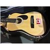 Image 2 : Harmony acoustic classic guitar w/hard case