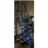 Image 2 : Canway - narrow aisle mobile ladder stand 7 step model 78-20