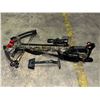Image 1 : Camo predator crossbow w/Barnett scope w/bag full of arrowheads