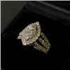 Image 1 : 10Kt White Gold Ring (5.2 grams) w/1.50-carat diamonds (150 points/Natural Earth Mined Diamond) - Re