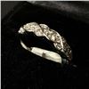 Image 1 : 14Kt White Gold Ring (3.8 grams) w/0.45-carat diamonds (45 points/Natural Earth Mined Diamond) - Ret