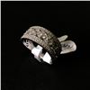 Image 5 : 10Kt White Gold Ring (4.3 grams) w/0.50-carat diamonds (50 points/Natural Earth Mined Diamond) - Ret