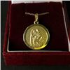 Image 1 : 10Kt Yellow Gold Chain (2.3 grams) w/Medal