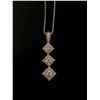 Image 1 : 10Kt White Gold Chain (3.1 grams) w/0.70-carat diamond pendent