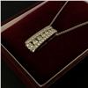 Image 4 : 10Kt White Gold (5.8 grams) w/0.70-carat diamond pendent (50 points/Natural Earth Mined Diamond) - R