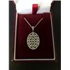 Image 2 : 10Kt White Gold (4.1 grams) w/1-carat diamond pendent (100 points/Natural Earth Mined Diamond) - Ret