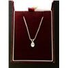 Image 2 : 14Kt White Gold (3.1 grams) w/0.60-carat oval diamond pendent (60 points/Natural Earth Mined Diamond