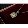 Image 3 : 14Kt White Gold (3.1 grams) w/0.85-carat diamond pendent (85 points/Natural Earth Mined Diamond) - R