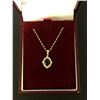 Image 2 : 10Kt Yellow Gold (4.4 grams) w/0.20-carat diamond & 0.80-carat Sapphire pendent (20 points Diamond &