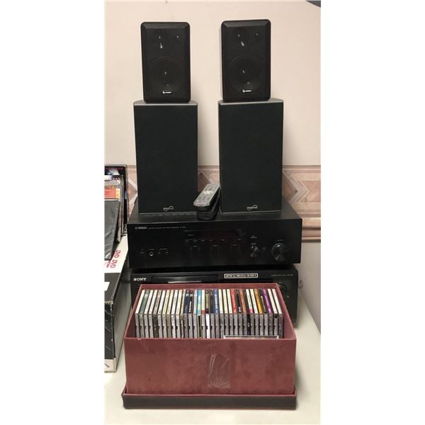CD set - includes Sony Compact Disc Player CDP-CX53/Yamaha natural sound receiver R-N301/4 speakers/