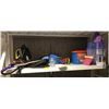 Image 1 : Shelf contents - includes McCulloch MC1375 steam cleaner & accessories (not tested)/plates/Mega Cons