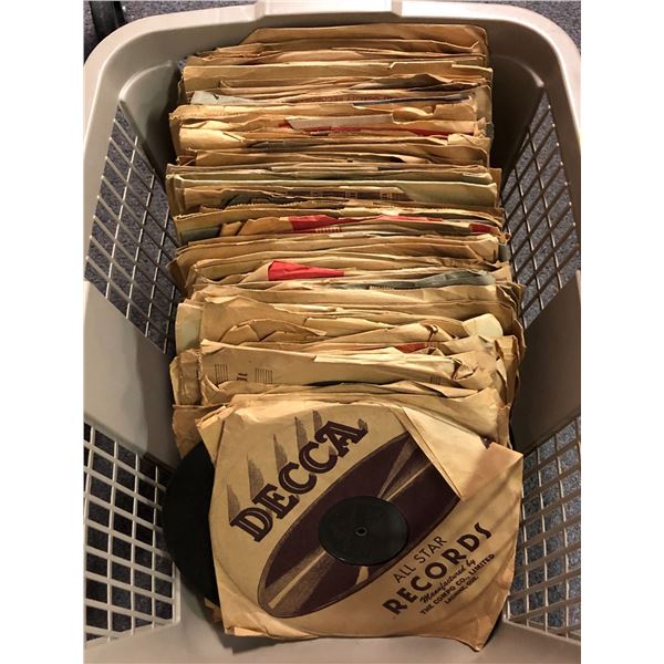 Box full of vintage records - approx. 80 pcs