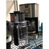 Image 3 : Group of kitchen small appliances - includes Sunbean coffee maker/Cuisinart coffee maker/bakeware/co