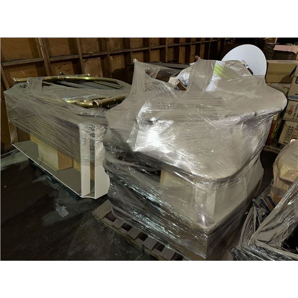 2 pallets of misc items including - chairs, misc furniture, lights, etc...