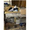 Image 3 : 2 pallets of misc items including -  plastic cup holders, paper bags, beer mugs, misc home supplies,