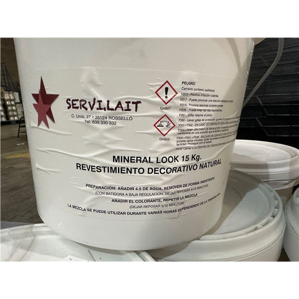 Pallet of Mineral look 15kg. approx. 12 containers