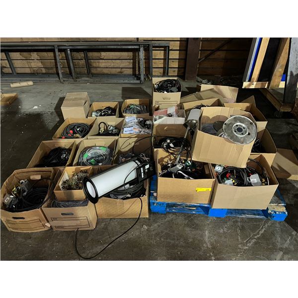 Large group of misc electrical wires & misc