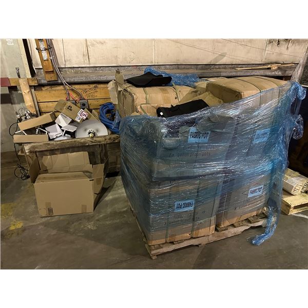 Pallet of fabric pots approx. 10 boxes