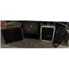 Image 1 : Group lot of misc items including - 2 Mission electronic speakers, Yamaha digital reverberator rev 7