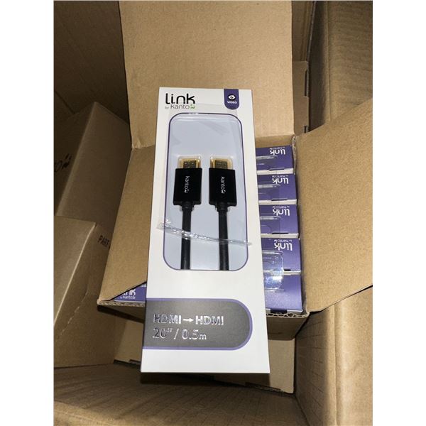 Box of HDMI A plug to HDMI A (10 per box approx. 9 boxes)