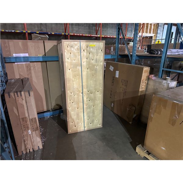 Group of misc items including - Kaia dining table, round walnut dining table, 3 marble Moes coffee t