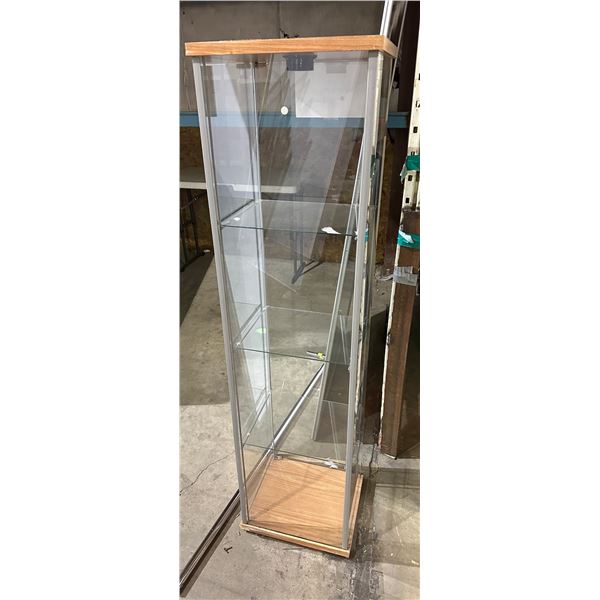 Group of misc items including - tables, glass case, etc...