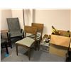 Image 5 : Room lot full of assorted misc items - includes Sharp 55" LED TV (55K324UWG) / office & dining chair