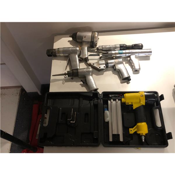 Group of assorted tool related items - includes Power Fist 8033177 18Gauge Brad Nailer / air tools s