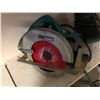 Image 2 : Group of assorted tools - includes circular saw / Makita drill driver / Bosch belt sander etc