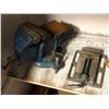 Image 2 : Group of assorted items - includes bench vice / baseball gloves / drill press vice etc