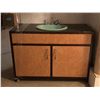 Image 1 : Vintage bathroom vanity cabinet - approx. 47 1/2" x 22" x 34"