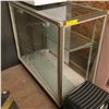 Image 2 : Modern glass display cabinet w/ 2 glass shelves - approx. 42" x 20" x 38" (not tested)