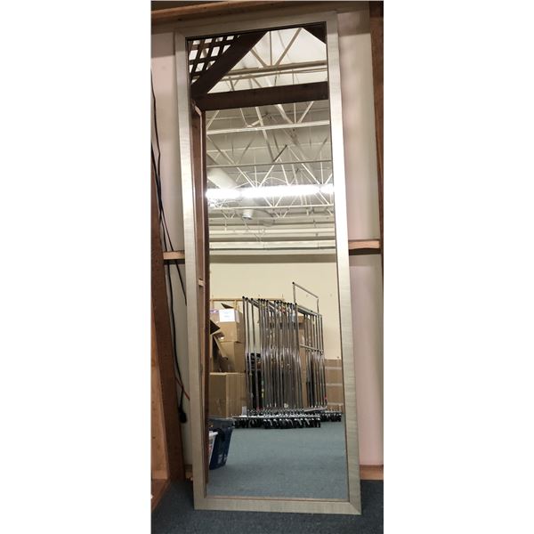 Large modern framed mirror - approx. 32" x 94"