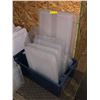 Image 2 : Large group of empty plastic bins w/lids - misc. sizes & colors