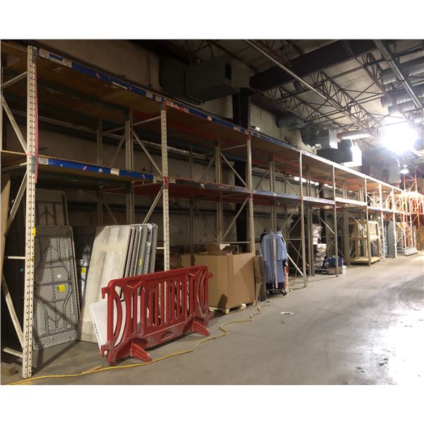 warehouse pallet racking - 20 vertical upright beams (15ft) & 36 horizontal beams (36")