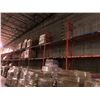 Image 1 : warehouse pallet racking - 14 vertical upright beams (approx 19ft) & 34 horizontal beams (32")