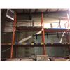 Image 3 : warehouse pallet racking - 14 vertical upright beams (approx 19ft) & 34 horizontal beams (32")