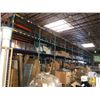 Image 1 : warehouse pallet racking - 12 vertical upright beams (approx 18ft) & 60 horizontal beams (approx 28"