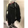 Image 4 : Rack & bin full of assorted clothes - includes jackets / sweaters / blazers etc