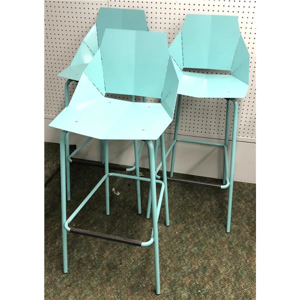 Set of 3 Blu Dot real good counter stools