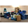 Image 1 : Large group of assorted storage bins, totes & misc