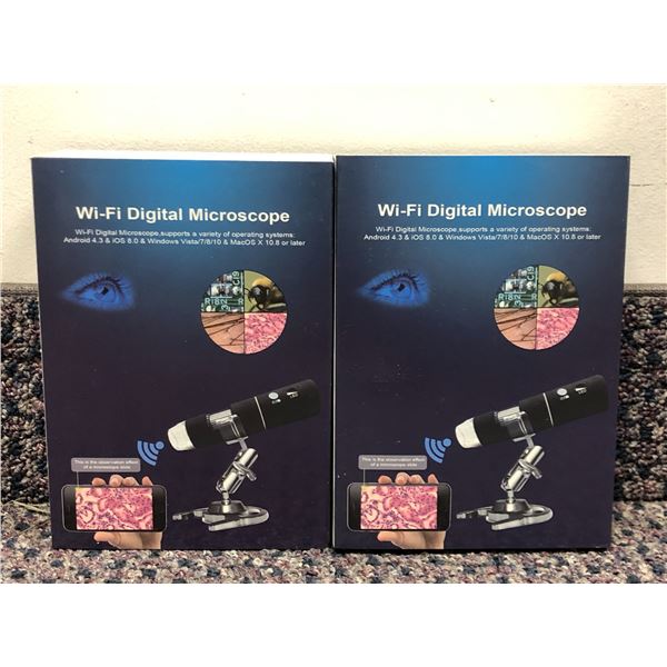 Group of 2 NEW Wi-Fi Digital Microscopes