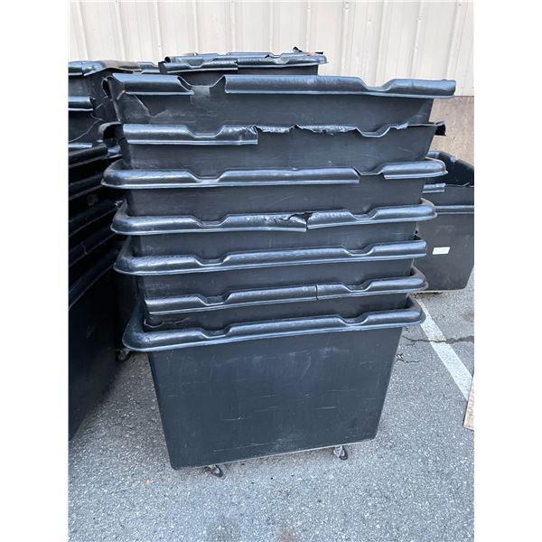 Large group of storage bins - approx. 27 pcs (slight damage on some)
